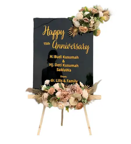 Papan Bunga Akrilik Condongcampur